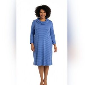 Lands' End French Terry Cowlneck Sweaterdress‎ 1X 16-18W